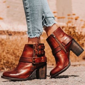 Freebird Bolo Bootie Size 8 In Cognac